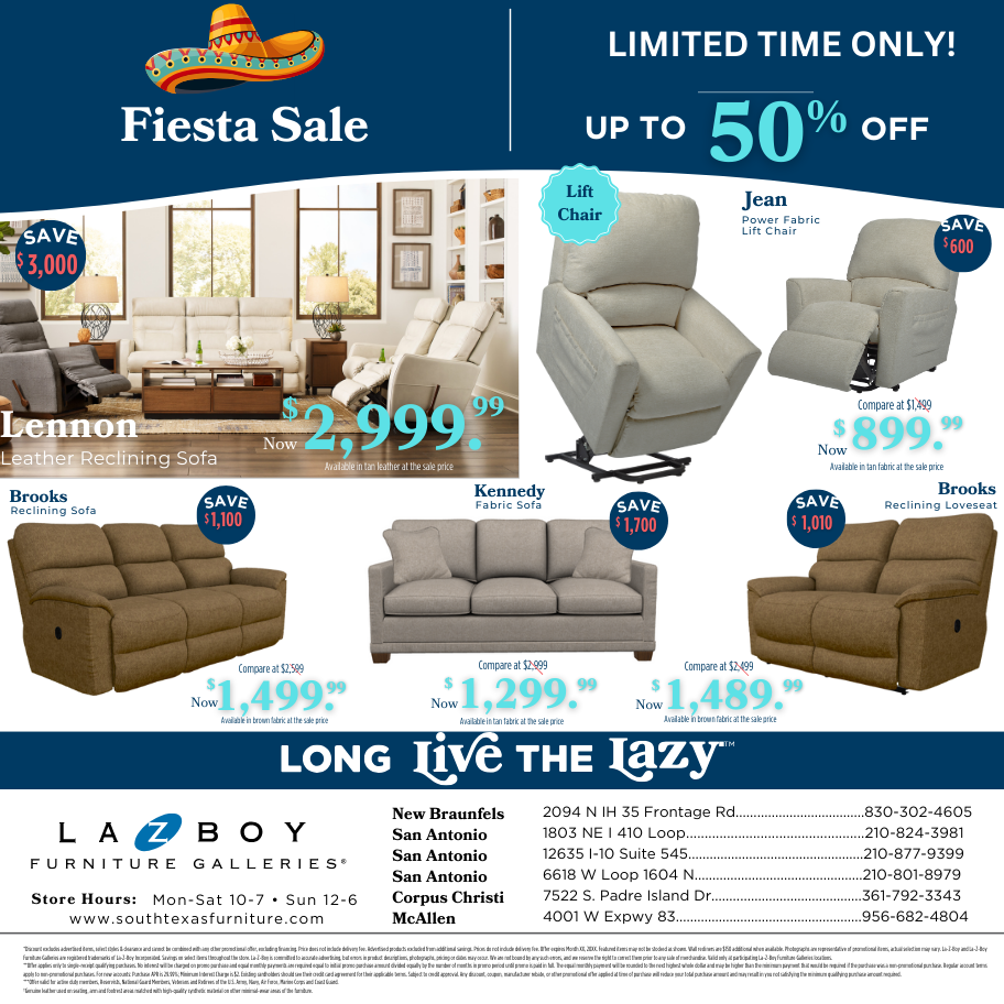 LaZBoy South Texas Sales Flyer l New Braunfels